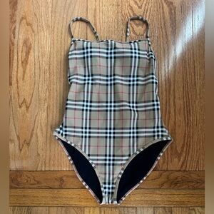 Burberry Vintage Check One Piece Bathing Suit. Medium. NWT.